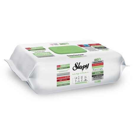 Servetele umede multisuprafete, Pineaple Easy Clean, 100 bucati, Sleepy