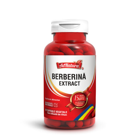 Berberina Extract, 60 capsule vegetale, AdNatura