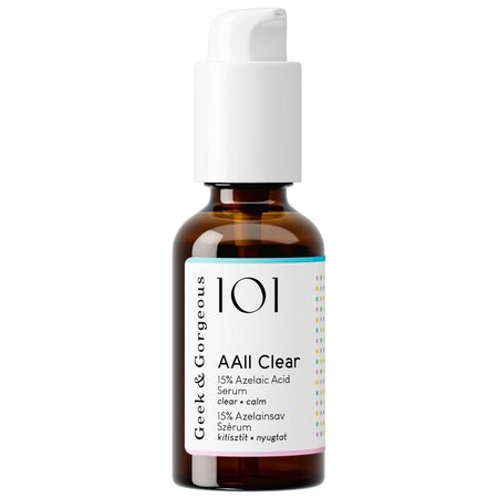Ser de fata AAll Clear 15% acid azelaic, 30 ml, Geek & Gorgeous