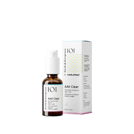 Ser de fata AAll Clear 15% acid azelaic, 30 ml, Geek & Gorgeous 749456