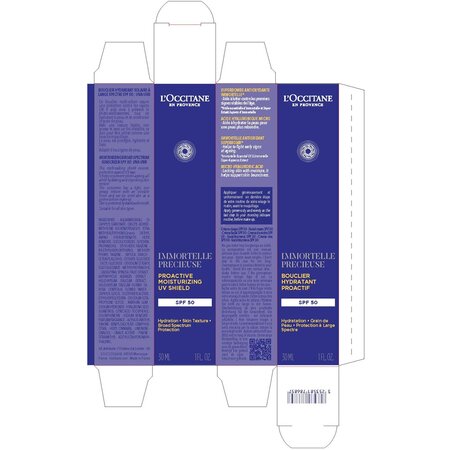 Crema hidratanta cu protectie solara SPF 50 Immortelle Precious, 30 ml, L'Occitane 749486