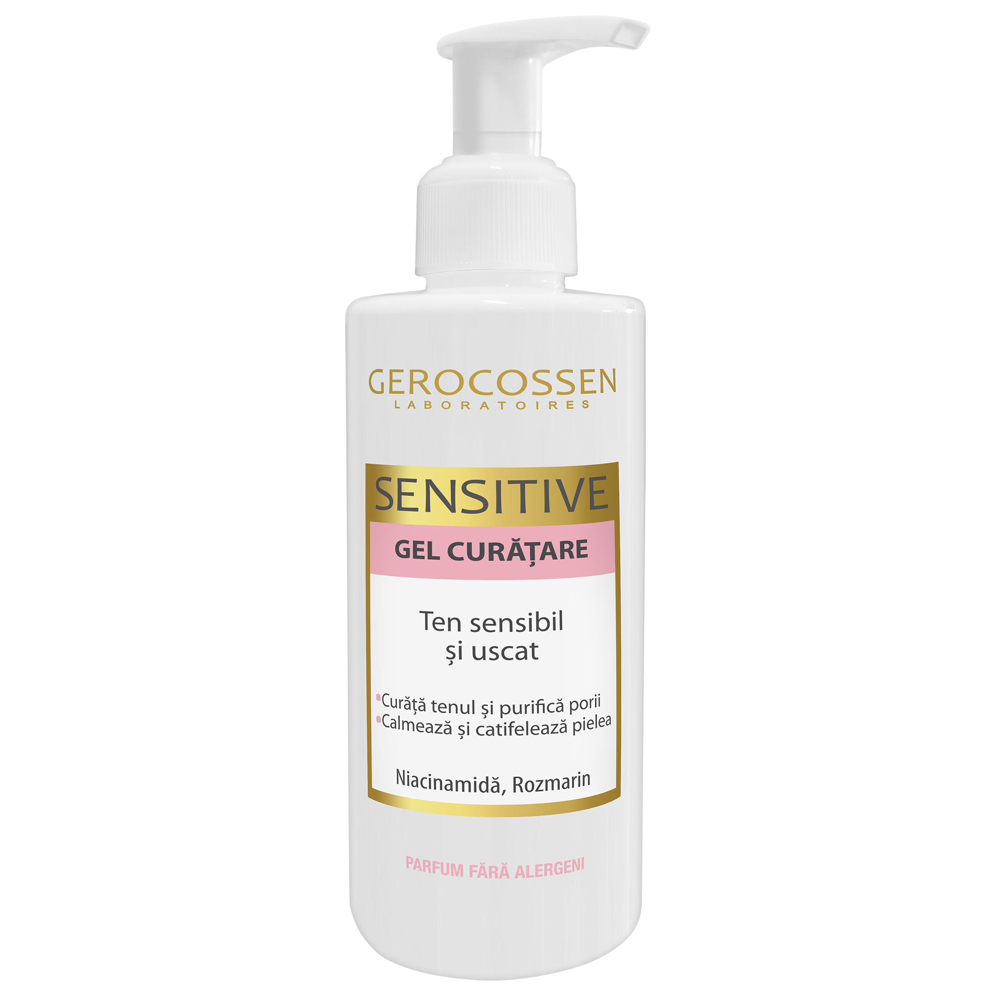 Gel de curatare ten sensibil cu niacinamide si rozmarin, 200 ml, Gerocossen