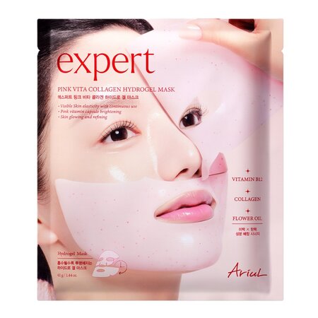 Masca din hidrogel pentru stralucirea tenului Pink Vita Collagen Expert, 41 g, Ariul
