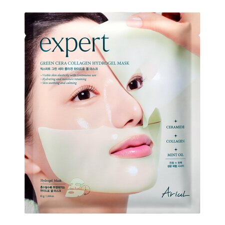 Masca din hidrogel pentru calmare si hidratare Green Cera Collagen Expert, 41 g, Ariul