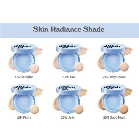 Fond de ten cu SPF40+ Blue Cushion, 17C Seraphic, 15 g, Unleashia 749588
