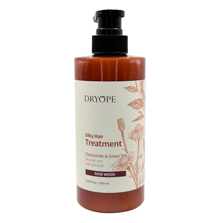 Masca pentru par uscat si deteriorat Rose Wood Silky Hair Mask, 500 ml, Dryope 749605
