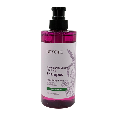 Sampon pentru revitalizare Fresh Mint Green Barley Scalp Hair Care, 500 ml, Dryope 749616