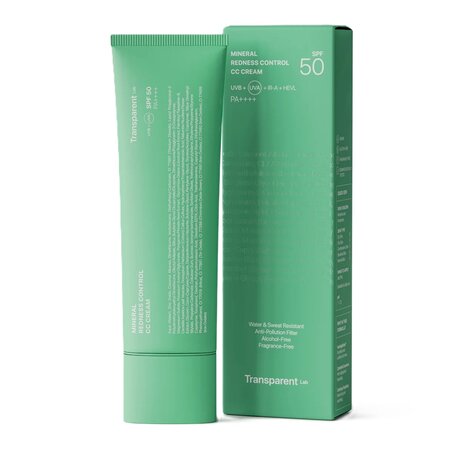 CC Cream cu protectie solara SPF50 PA++++, 45 ml, Transparent Lab