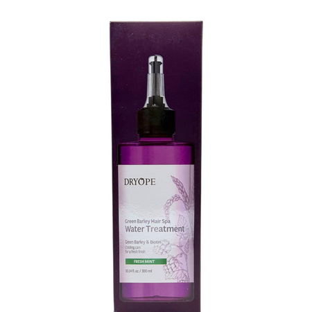 Lotiune pentru par si scalp cu efect revitalizant Fresh Mint Green Barley Hair Spa Water Treatment, 300 ml, Dryope 749622