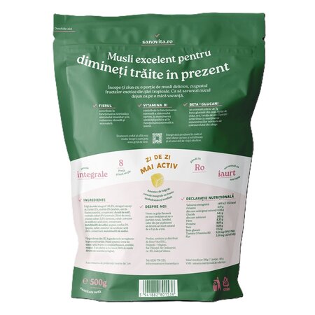 Musli Excelent, 500 g, Sanovita 737725
