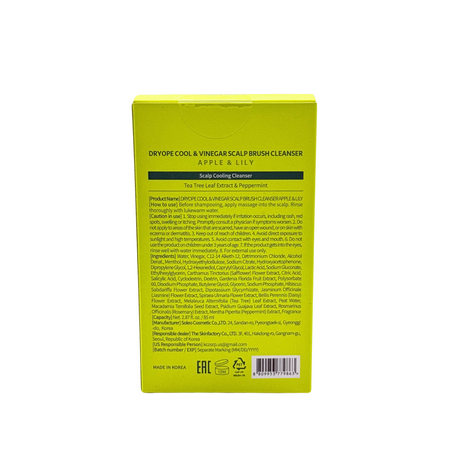 Solutie pentru curatarea si echilibrarea scalpului Apple & Lily Vinegar Scaler, 85 ml, Dryope 749640