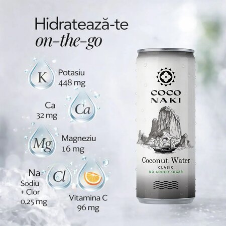 Apa de cocos clasica, 320 ml, Coconaki 749647