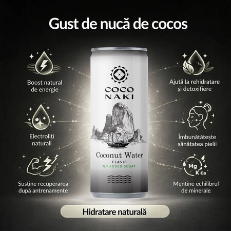 Apa de cocos clasica, 320 ml, Coconaki 749648