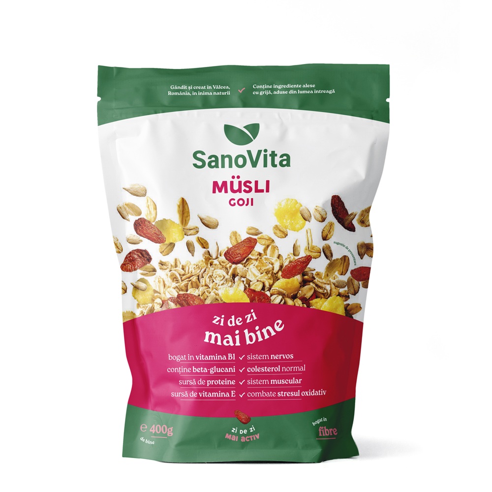 Musli cu Goji, 400 g, Sanovita