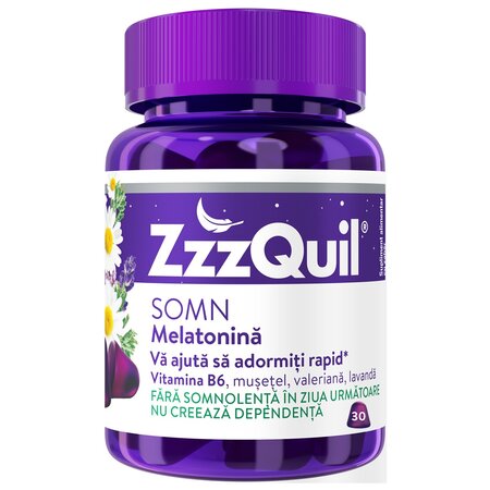 Melatonina Somn, 30 jeleuri, ZzzQuil
