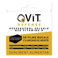 Filme bucale cu vitamine Qvit Defense, 30 bucati, Nutrinovate