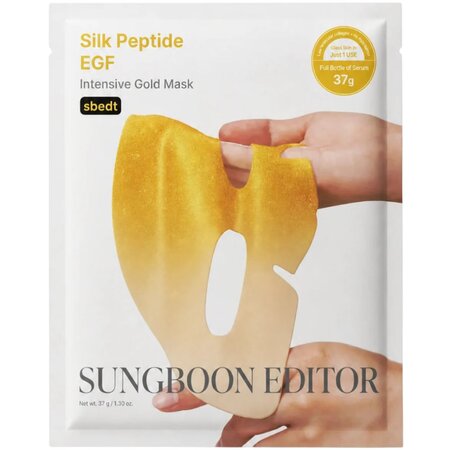 Masca regeneratoare cu peptide de matase, Silk Peptide EGF Intensive Gold, 37g, Sungboon Editor