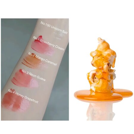 Luciu de buze pentru volum N2 Mango Caramel Sisua, 1 bucata, Unleashia 749726