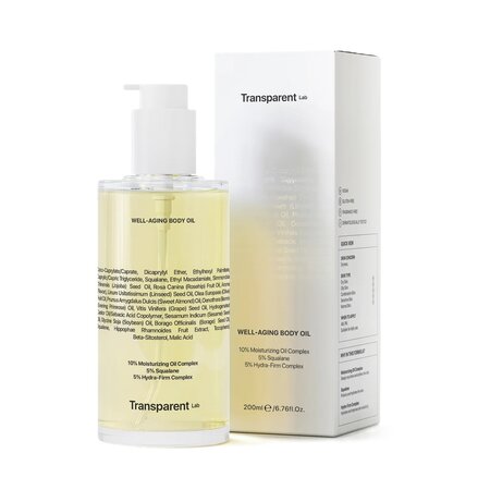Ulei de corp anti-aging Well-aging Body Oil, 200 ml, Transparent Lab