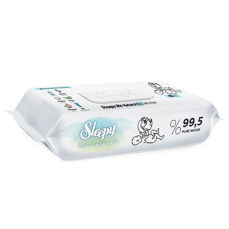 Servetele umede pentru copii Bio Natural, 40 bucati, Sleepy