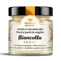 Crema cu ciocolata alba, frisca si pasta de migdale Biancella Secretele Ramonei, 250 g, Laboratoarele Remedia