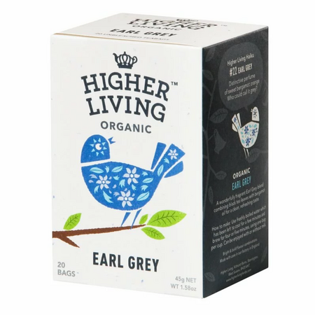 Ceai Bio Earl Grey, 20 plicuri, Higher Living
