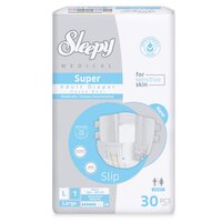 Scutece pentru adulti Medical Super 1, marimea L (100-150 cm), 30 bucati, Sleepy