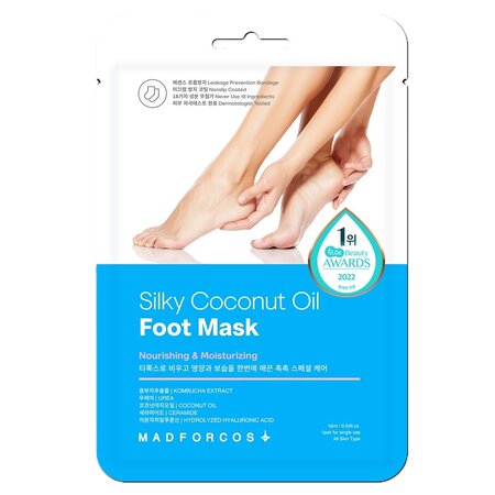 Masca hranitoare pentru picioare Silky Coconut Oil Milky Moisture, 1 pereche, Madforcos