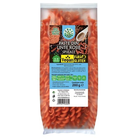 Paste din linte rosie Herbalsana, 200 g, Herbavit