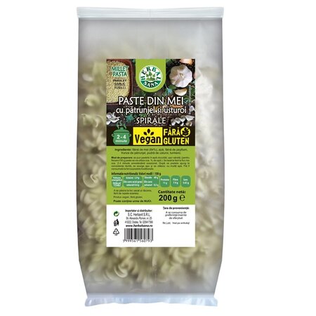 Paste din mei cu patrunjel si usturoi Herbalsana, 200 g, Herbavit