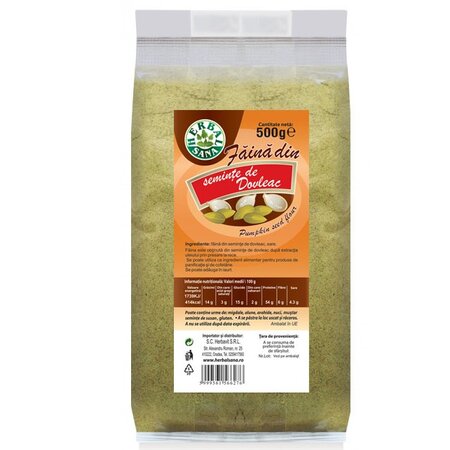 Faina din seminte de dovleac Herbalsana, 500 g, Herbavit