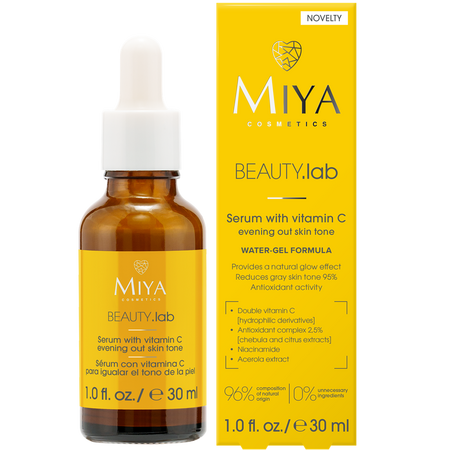 Ser de fata pentru uniformizarea tenului cu vitamina C, Beauty.lab, 30 ml, Miya 749986