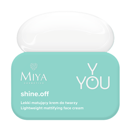 Crema-gel de fata hidratanta lejera cu efect matifiant, shine.off Y.You, 50 ml, Miya