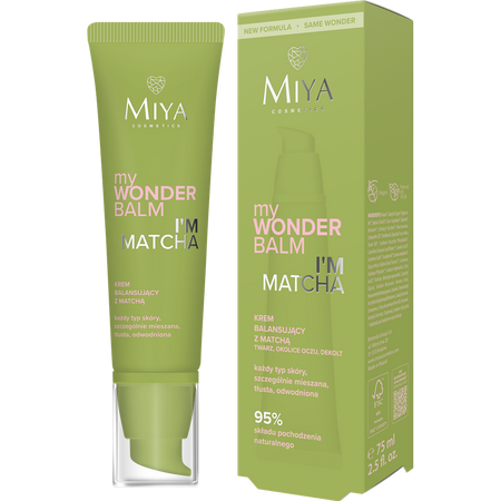 Crema de fata lejera cu matcha, myWonderbalm I'm matcha, 75 ml, Miya