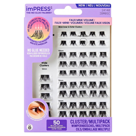 Kit gene false Multi 05 Pre-glued Cluster Impress, 50 bucati, Kiss