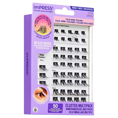 Kit gene false Multi 05 Fuax Mink Volume Impress, 50 bucati, Kiss 750196