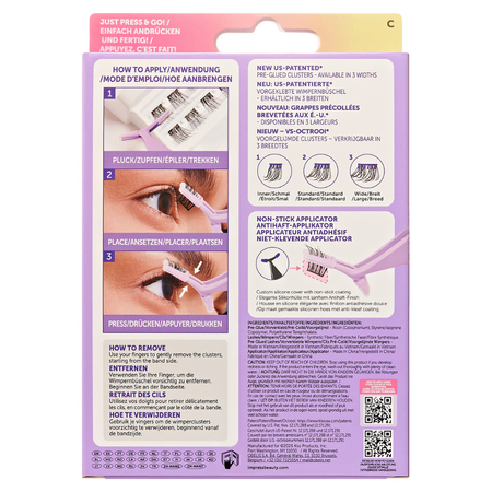 Kit gene false Multi 05 Fuax Mink Volume Impress, 50 bucati, Kiss 750197