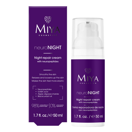 Crema de noapte reparatoare cu neuropeptide , neuroNight, 50 ml, Miya