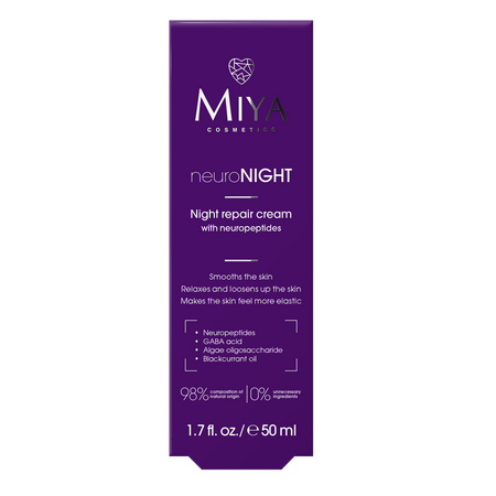 Crema de noapte reparatoare cu neuropeptide , neuroNight, 50 ml, Miya 750194