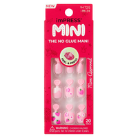 Unghii false pentru copii Berry Cute Impress Mini, 20 bucati, Kiss