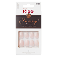 Unghii false Short Players Classy, 28 bucati, Kiss
