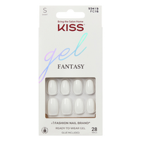 Unghii false Short Happy Hands Gel Fantasy Color, 28 bucati, Kiss