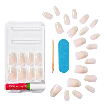 Unghii false Medium Chime Splash Gel Fantasy Magnetic, 28 bucati, Kiss 750292