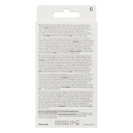 Unghii false Medium Chime Splash Gel Fantasy Magnetic, 28 bucati, Kiss 750294