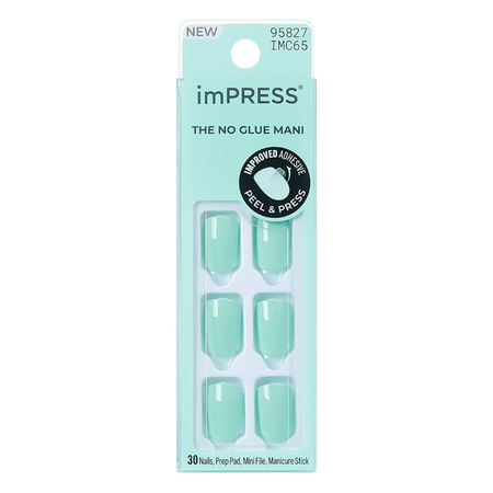 Unghii false Get Closer Impress Color, 30 bucati, Kiss