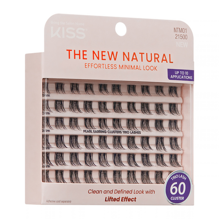 Kit gene false Trio Multi The New Natural, 60 bucati, Kiss 750386