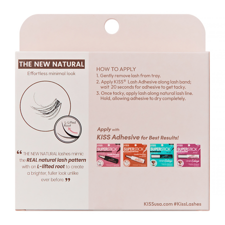 Kit gene false Trio Multi The New Natural, 60 bucati, Kiss 750388