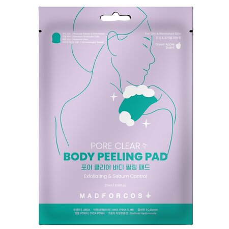 Pad exfoliant pentru corp Pore Clear, 27 ml, Madforcos