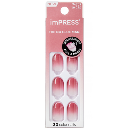 Unghii false Beat The Heat Impress Color, 30 bucati, Kiss