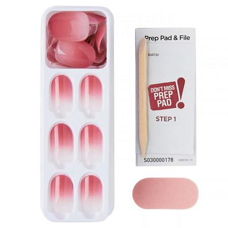 Unghii false Beat The Heat Impress Color, 30 bucati, Kiss 750408